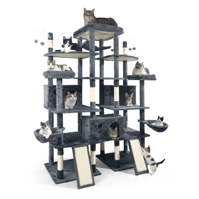 Orren Ellis Big Cat Tower Indoor for Large Cats, XXL 80-Inch Tall